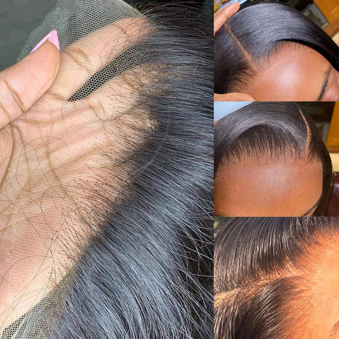 Cheap Cuticles Aligned brazilian human hair wigs for black women,250% density bleached knots 40 inch full lace human hair wig