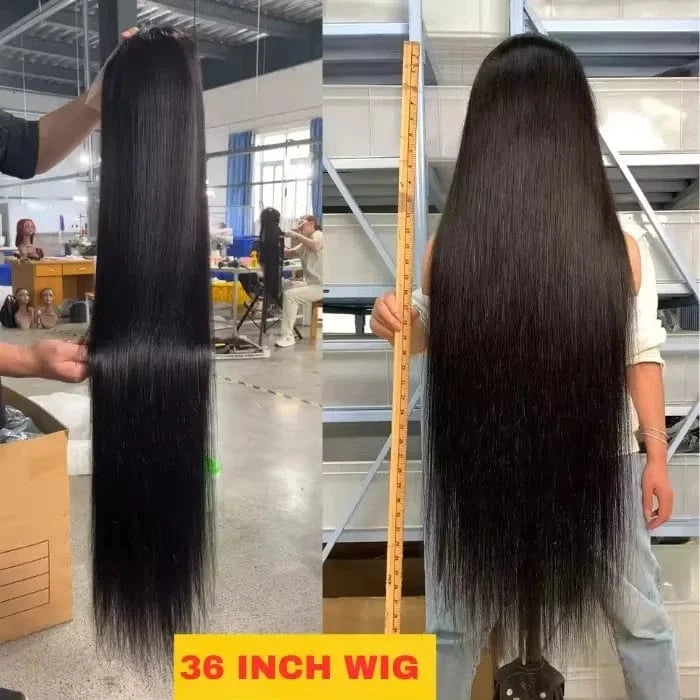 Cheap Cuticles Aligned brazilian human hair wigs for black women,250% density bleached knots 40 inch full lace human hair wig