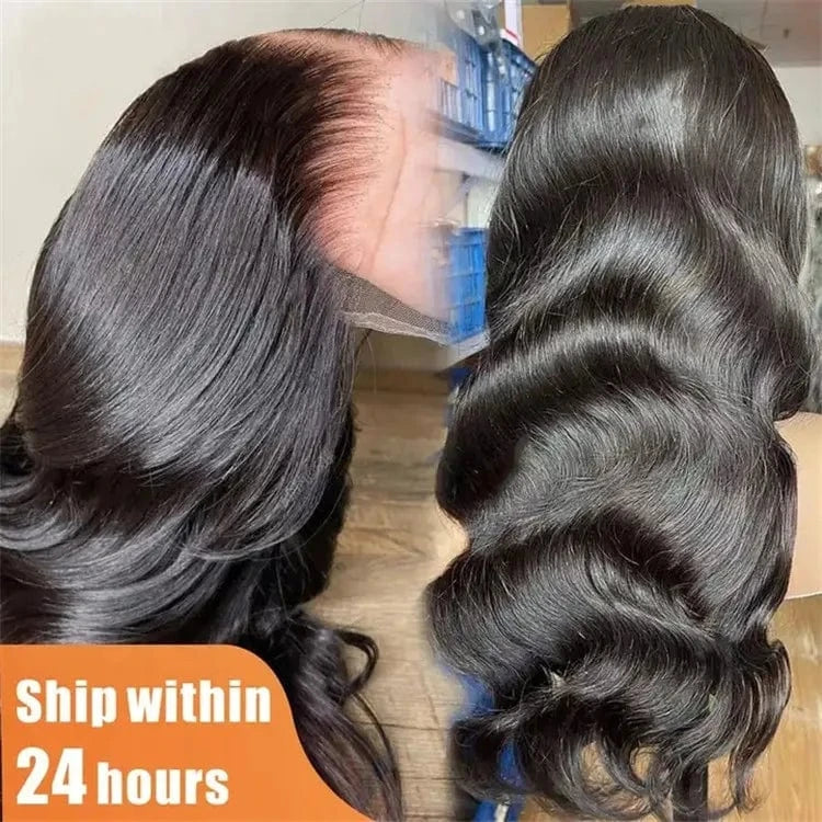cheap human hair wigs suppliers 13x6 hd full lace front body wave wig human hair pre plucked glueless 100% virgin human hair wig