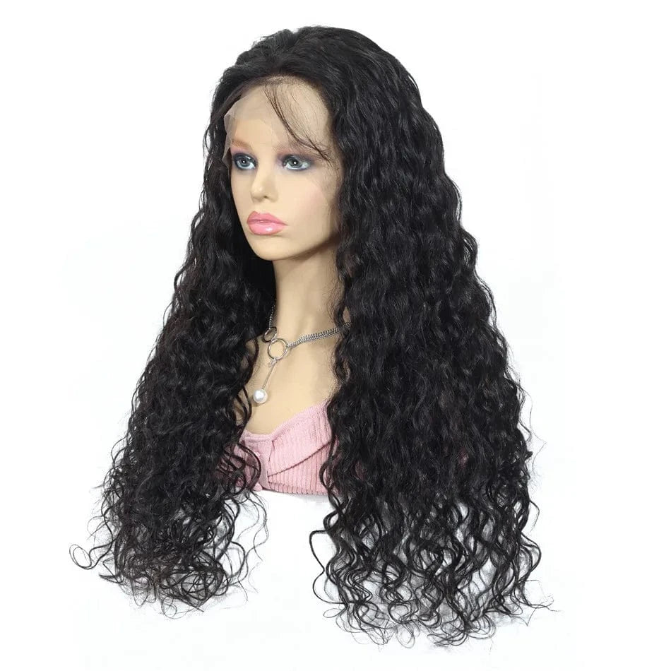 Cheap Kinky  Curly 13X6 HD Lace Front Wig Raw Indian Human Hair Wigs For Black Women Water Wave 13X4 Hd Lace Frontal Wig Vendor