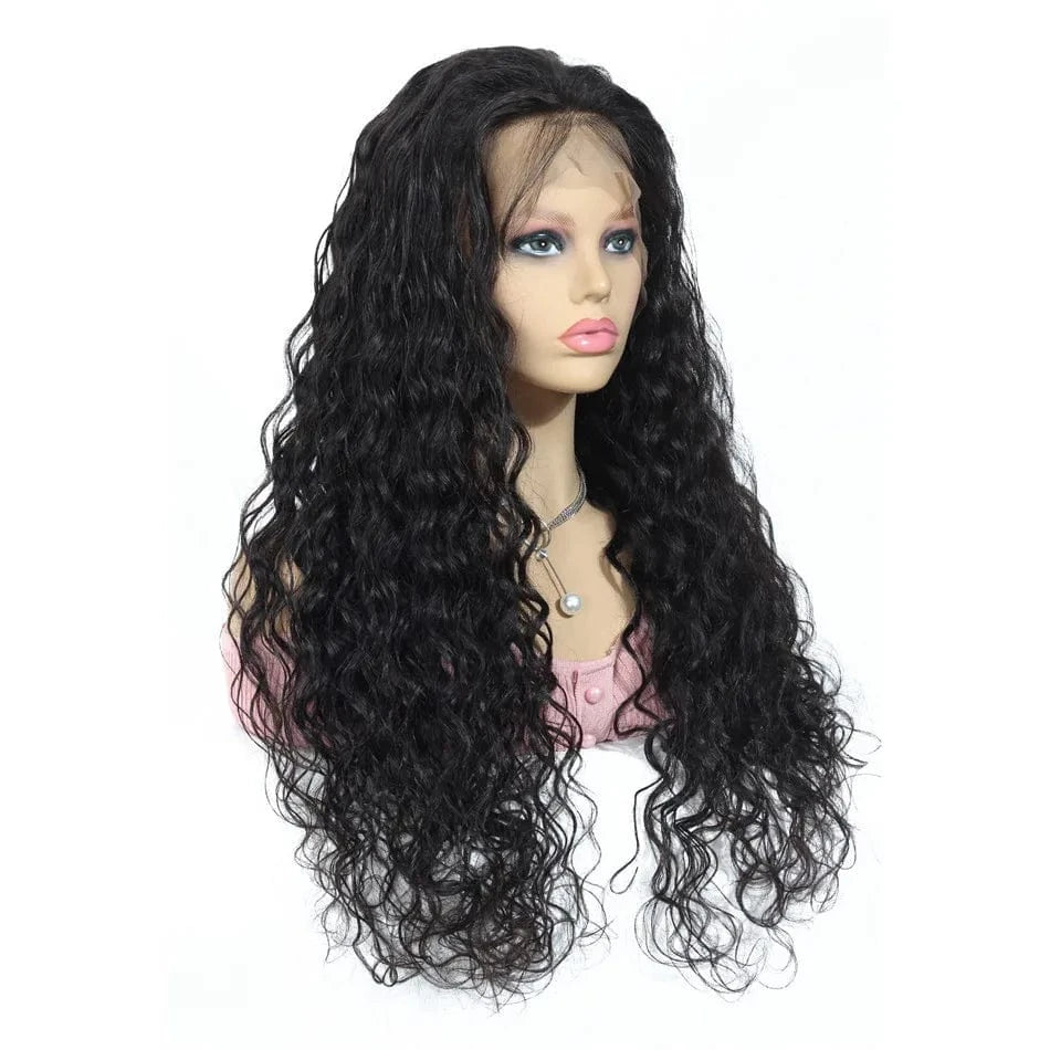 Cheap Kinky  Curly 13X6 HD Lace Front Wig Raw Indian Human Hair Wigs For Black Women Water Wave 13X4 Hd Lace Frontal Wig Vendor