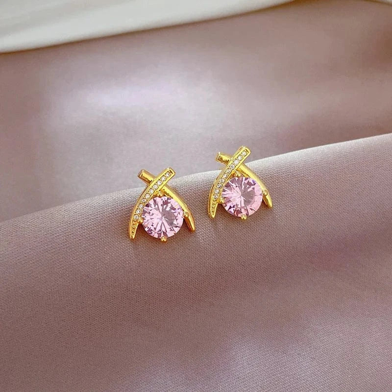 Cheap Price Fashion Fine Jewelry Sets 18k Gold Plated Moissanite Stainless Steel Chain Jewelry Wedding Sets For Women