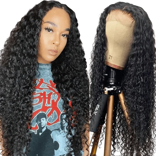 Cheap Wholesale 5X5 Hd Lace Closure Wigs Brazilian Human Hair Kinky Curly Transparent Lace Front Wigs Human Hair For Black Women
