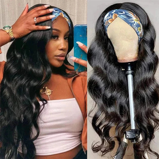 CHINA / 30inches Headband Wig Human Hair Body Wave Wig 180% Density Remy Human Hair Wigs For Black Women Brazilian Ready To Wear Wig
