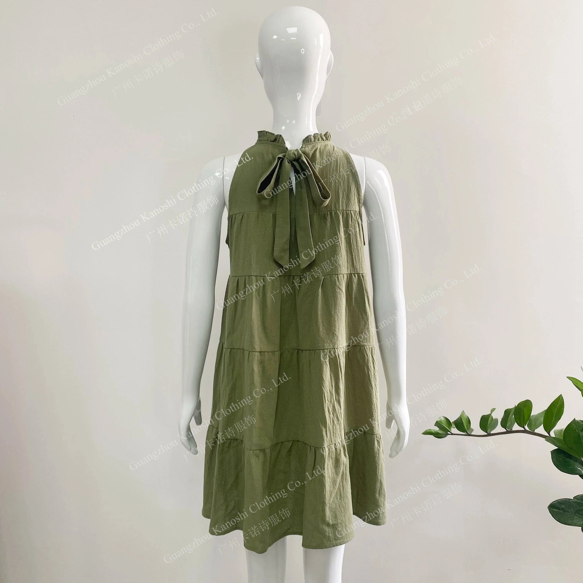 China factories Wholesale elegant dresses sleeveless linen casual dress for women 2024