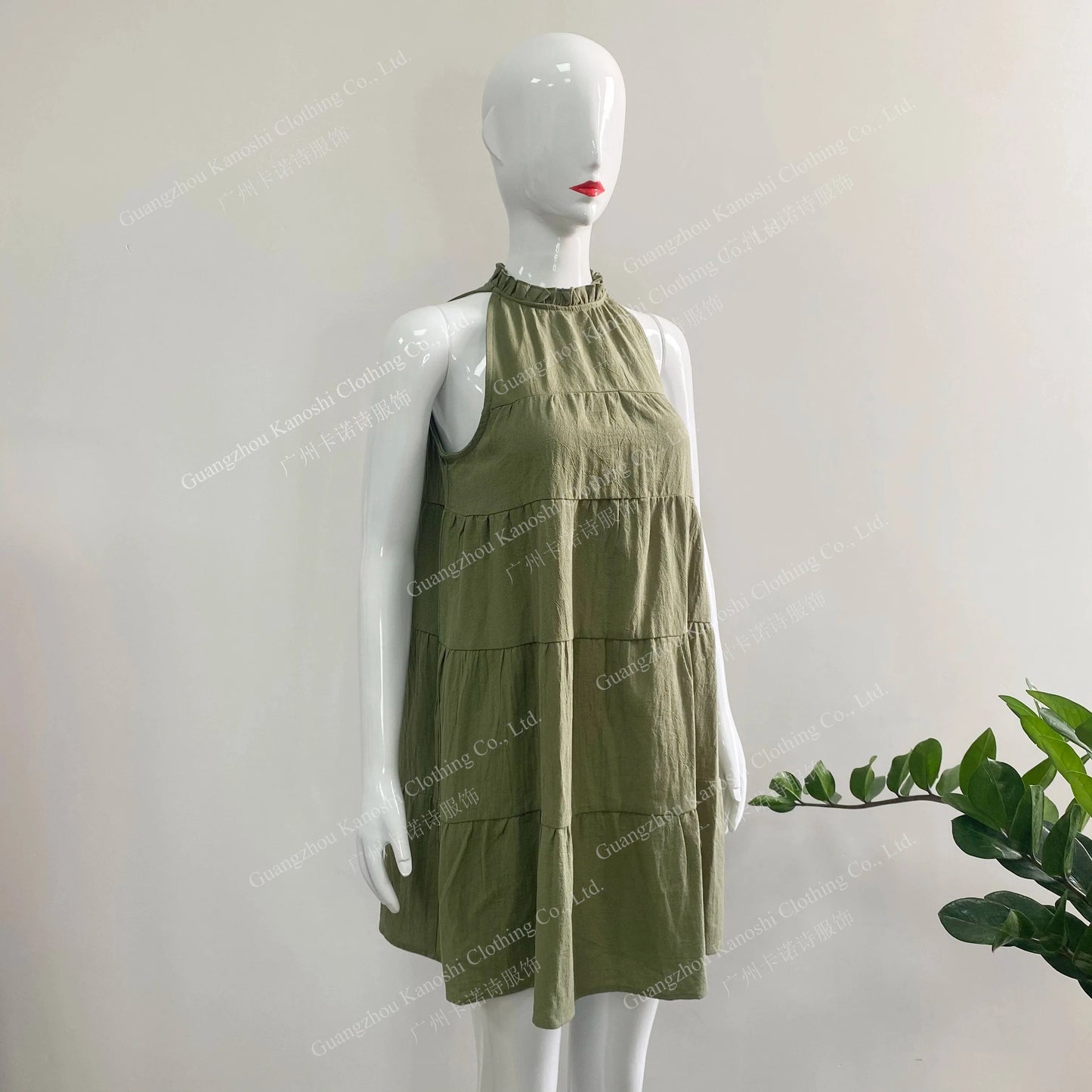 China factories Wholesale elegant dresses sleeveless linen casual dress for women 2024