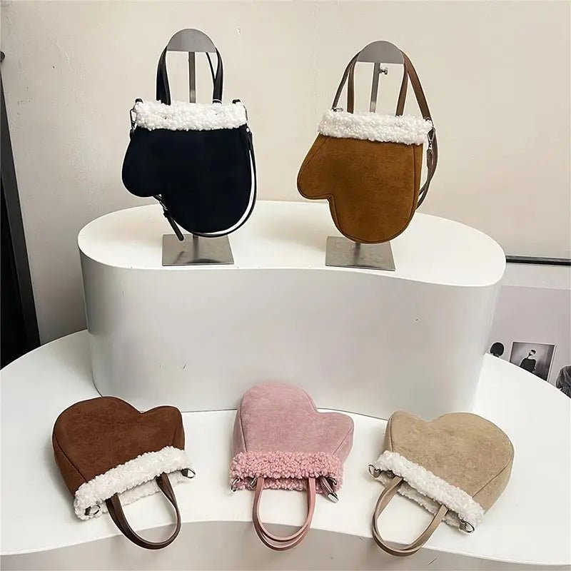 Christmas Boots Messenger Bag Creative Fashion New Retro Glove Bag Messenger Bag Mobile Phone Bag Frosted Suede Cute Gift Wallet - SN Wigs & More