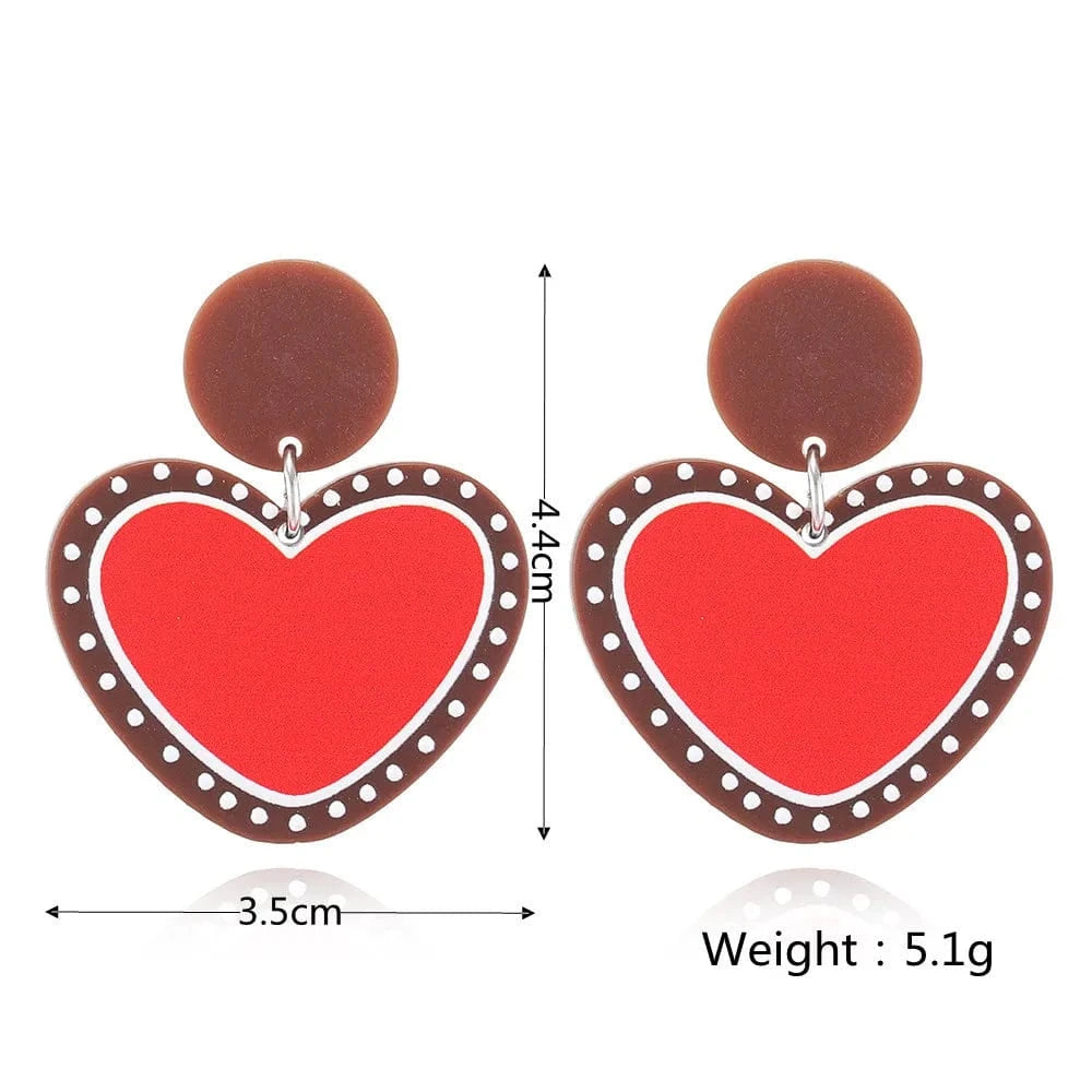 Christmas jewelry charms New Fashion Dangling Earrings Arete Navidad Jewelry for Gift