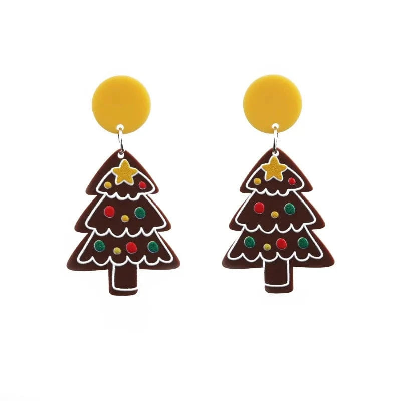 Christmas jewelry charms New Fashion Dangling Earrings Arete Navidad Jewelry for Gift