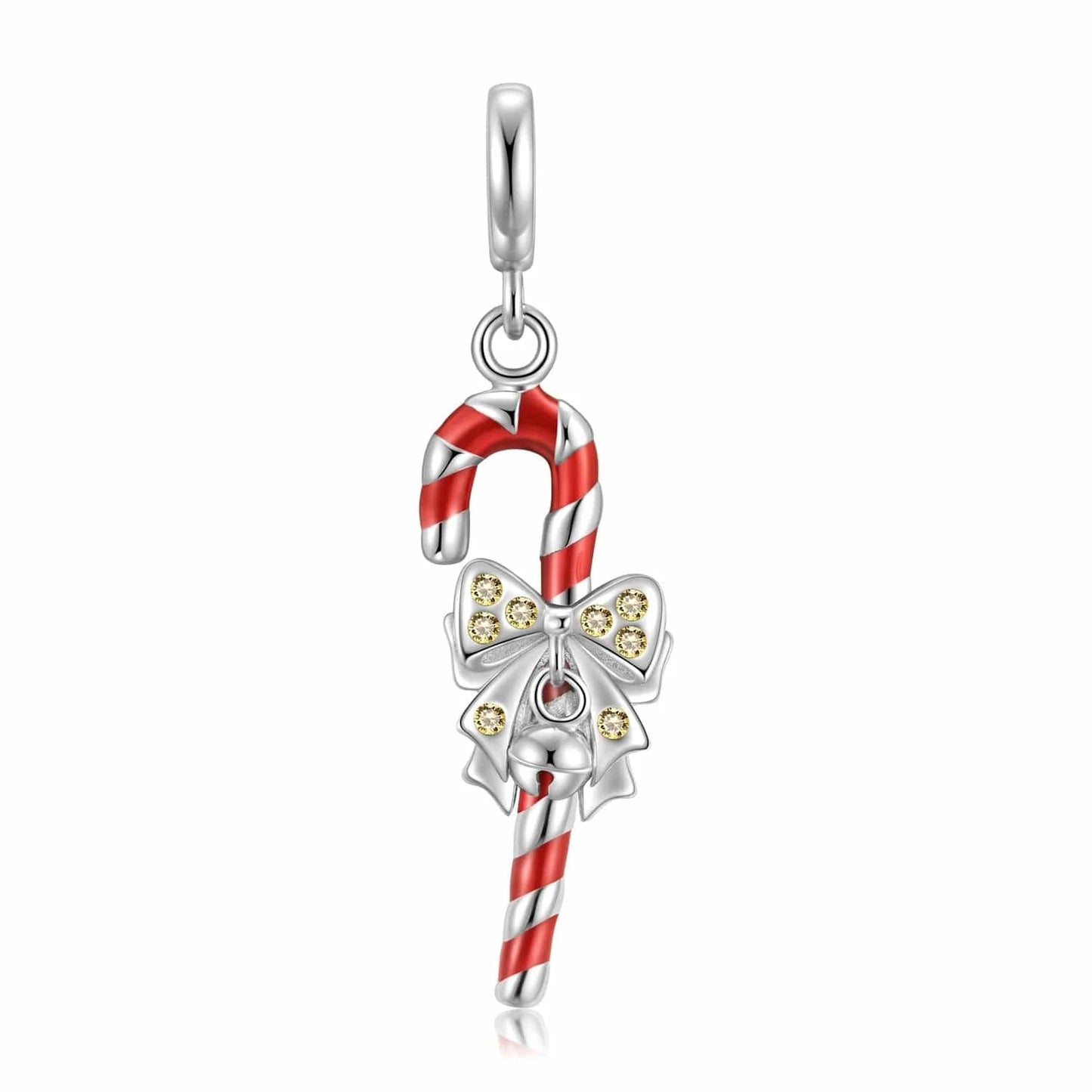 Christmas Snowflake Candy Crystal Pendant Necklace 925 Sterling Silver Necklaces Jewelry for Women Girl Gift Stock Dropshipping