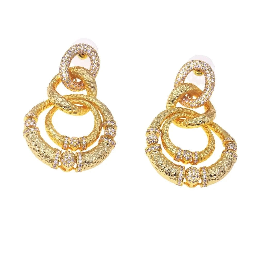 classic / As the picture Yulaili American Diamond Cubic Zirconia Earrings 925 Tremella Needle Women Costume Accessories Wedding Jewelry Factory Wholesale
