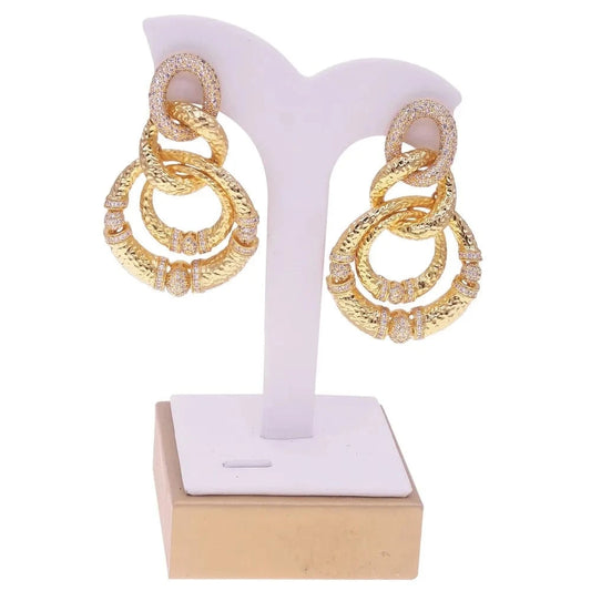 classic / As the picture Yulaili American Diamond Cubic Zirconia Earrings 925 Tremella Needle Women Costume Accessories Wedding Jewelry Factory Wholesale