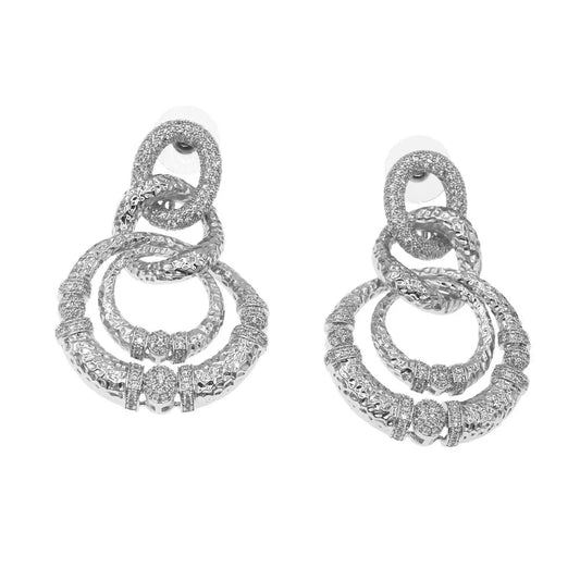 classic / As the picture Yulaili High Quality American Diamond Cubic Zirconia Stones Earrings Women Party Costume Accessories Factory Jewelry Wholesale