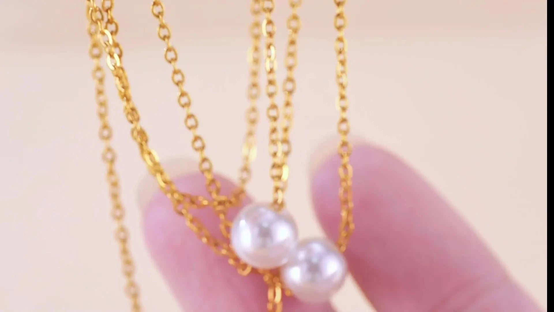 Classic Gold Plated Stacked Stainless Steel Jewelry Unisex Charm Necklace for Wedding Party or Engagement Perfect Gift