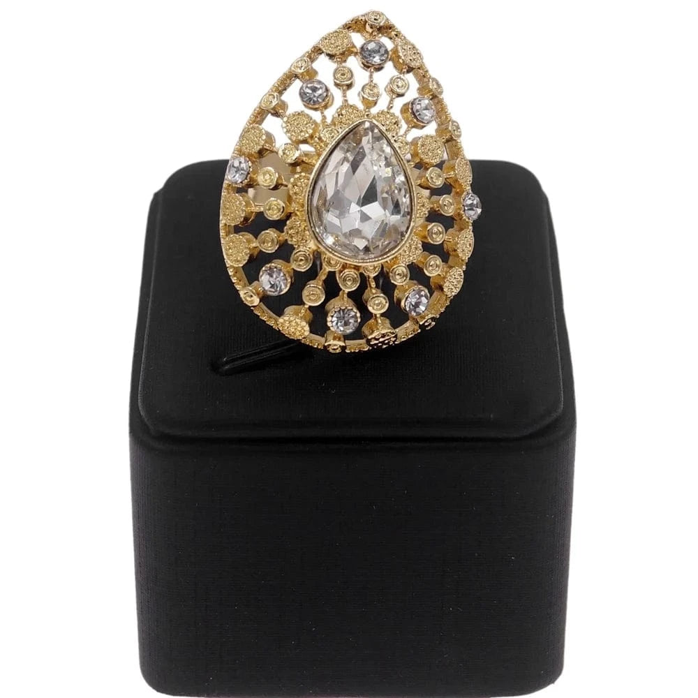 classic / Gold Yulail Alloy Gold Plated African ladies sample fashion rings for women 2024
