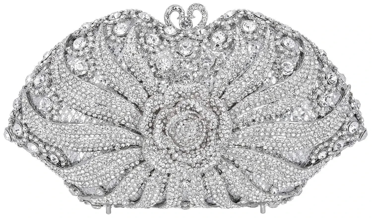 clutch Diamond Luxury Flower Rhinestone Evening Party Wedding Crystal Clutch Bag