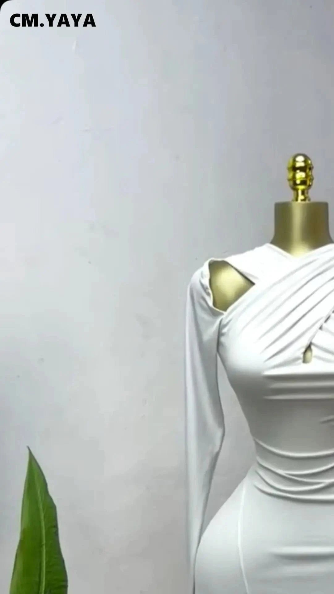 CM.YAYA 2025 Summer Women O-neck Long Sleeve Mermaid Maxi Dress Birthday Beach Sexy Night Party Club Long Dresses