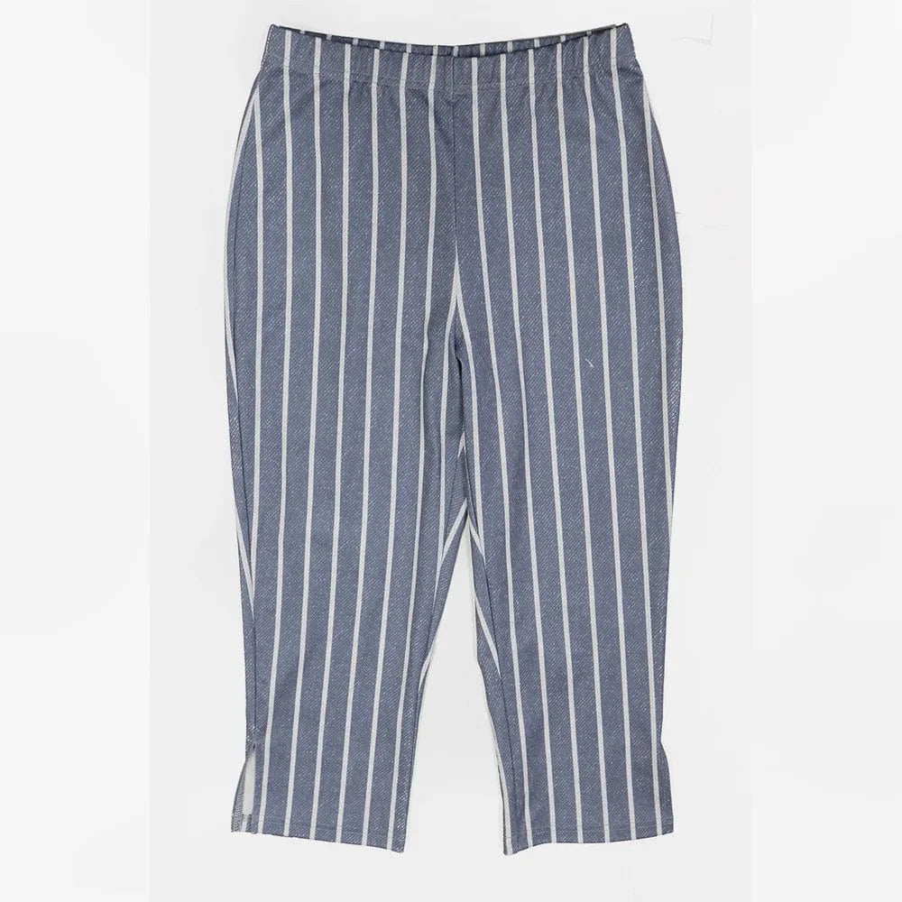 CM.YAYA Striped Printed Women's Set Sleeveless Necktie Tops and Leggings Pants 2025 Sexy Party Two 2 Piece Sets Outfit Tracksuit
