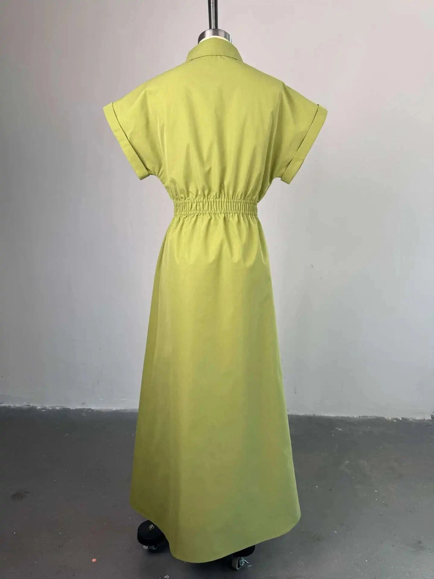 CM.YAYA Women Batwing Short Sleeve Single Breasted Long Maxi Dress 2025 Street  Birthday Evening Sexy Party Dresses Vestidos