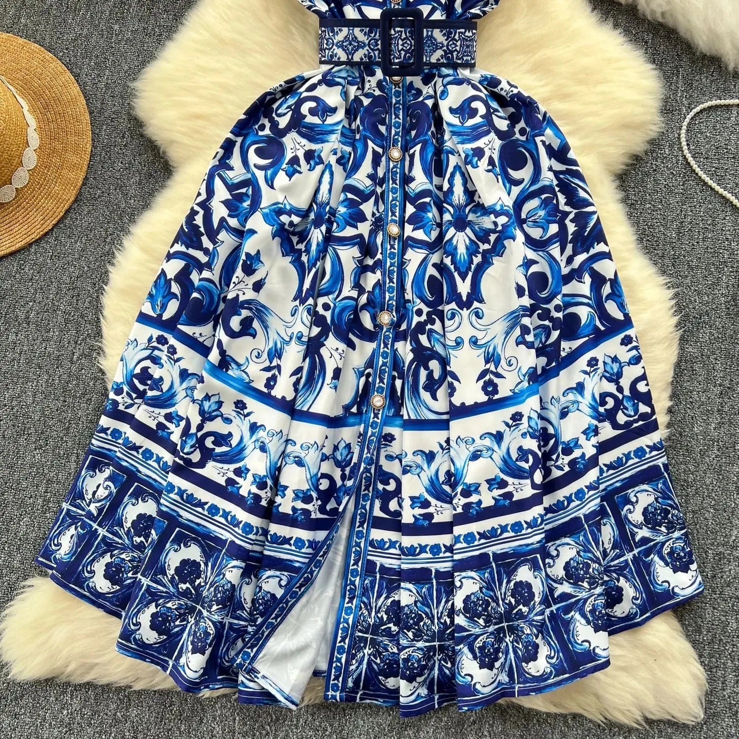 CM.YAYA Women V-neck Elegant Sleeveless Midi Dress 2024 Summer Belt Court Style Streetwear Africa Party Club Dresses Vestidos