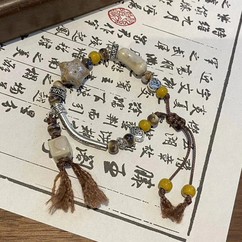 Cold And High-End Style Ghost Bead Bracelet Cat Bracelet Sweet And Cool Spicy Girl Beaded Handmade Adjustable Bracelets Jewelry