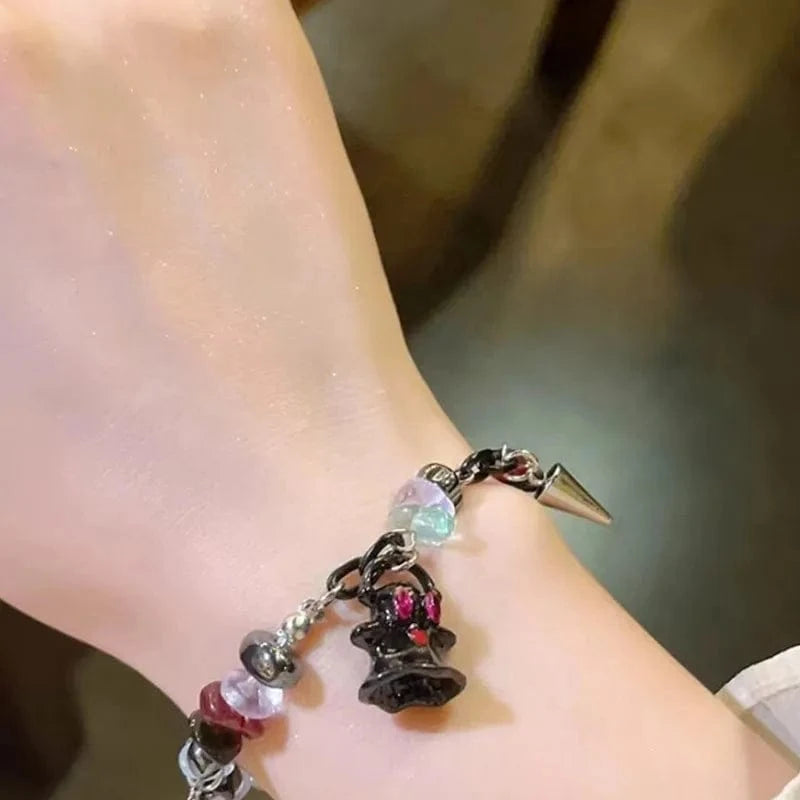 Cold And High-End Style Ghost Bead Bracelet Cat Bracelet Sweet And Cool Spicy Girl Beaded Handmade Adjustable Bracelets Jewelry