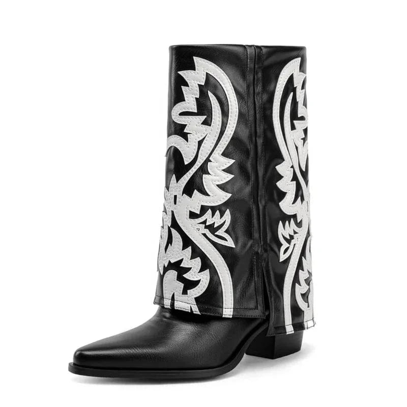 Colorful Rhinestone Pointed Toe Women's Pants Short Boots High Wedge Heels Overlay Cowboy Ankle Booties Western Style Shoes