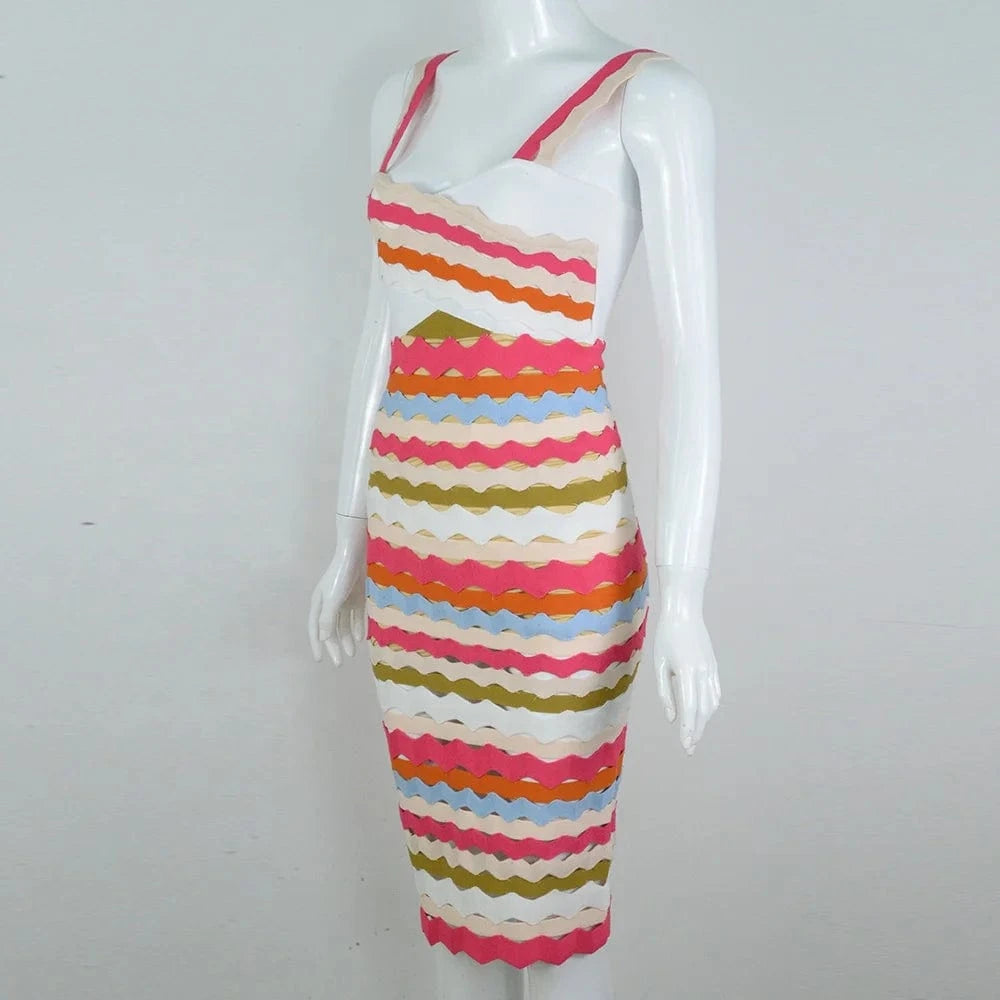 colorful sleeveless casual dress summer latest r mini bandage dress sexy wholesale cheap evening club dress
