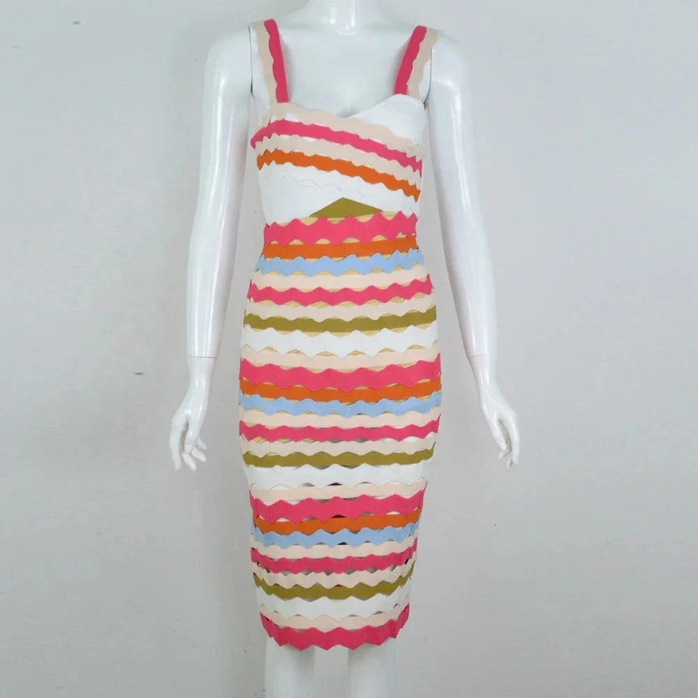 colorful sleeveless casual dress summer latest r mini bandage dress sexy wholesale cheap evening club dress