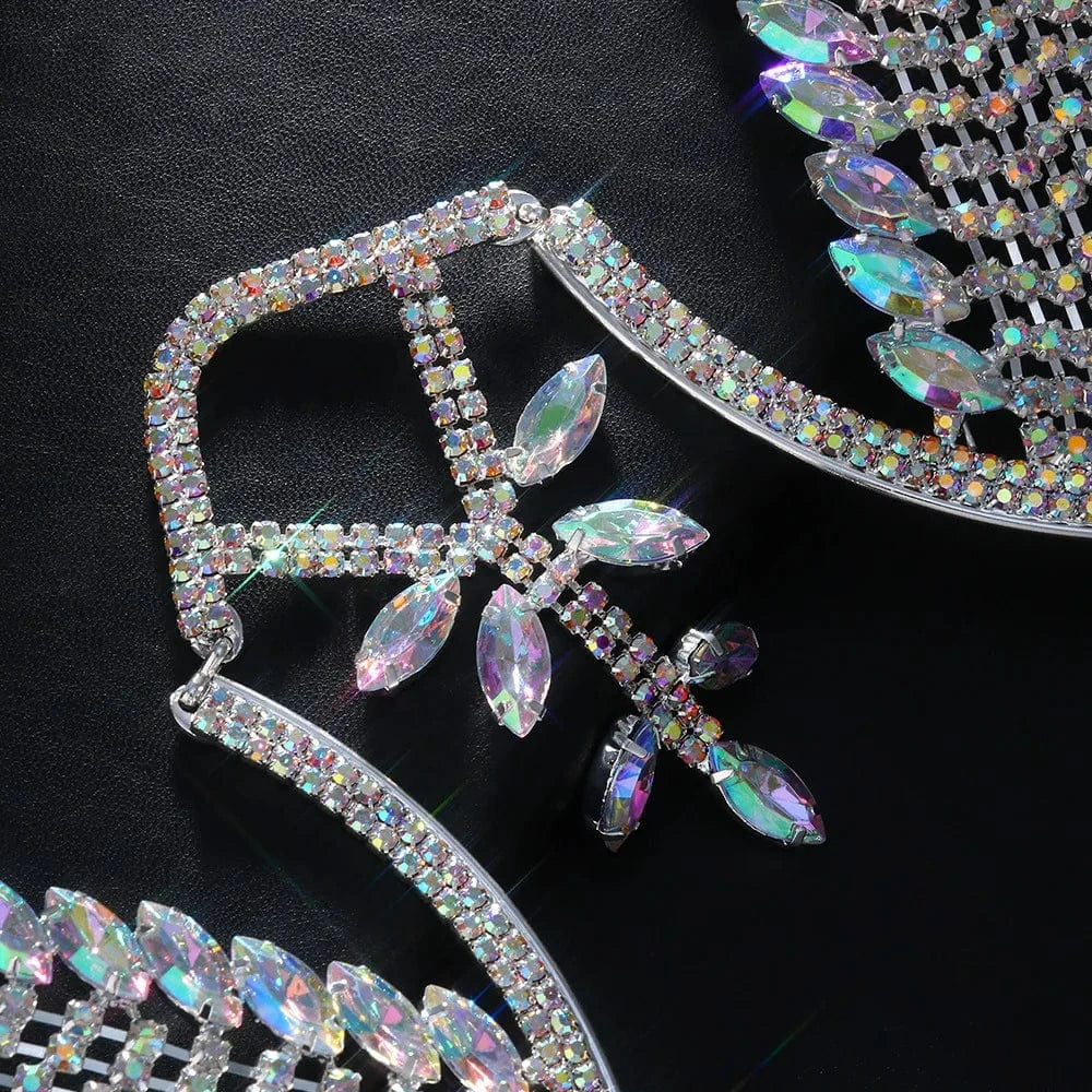 Colorful Water Droplets Chest Bracket Sexy Body Chain Beach Accessories For Women Party Jewelry
