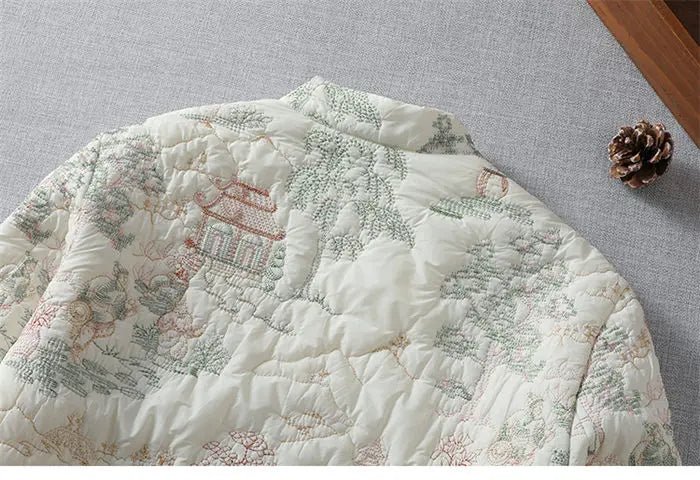 Cotton Coat + Lightweight Soft Embroidered Details + Retro Autumn Winter Collection - SN Wigs & More