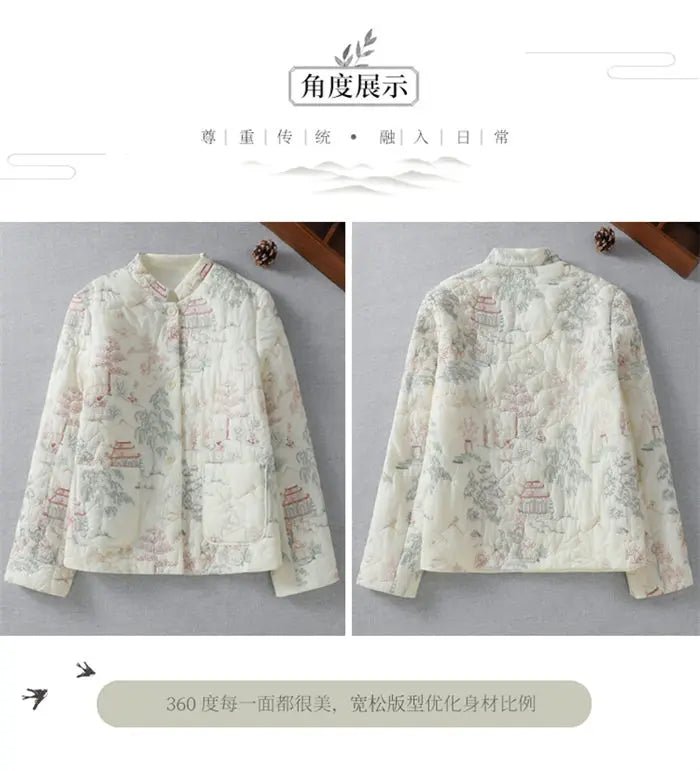 Cotton Coat + Lightweight Soft Embroidered Details + Retro Autumn Winter Collection - SN Wigs & More