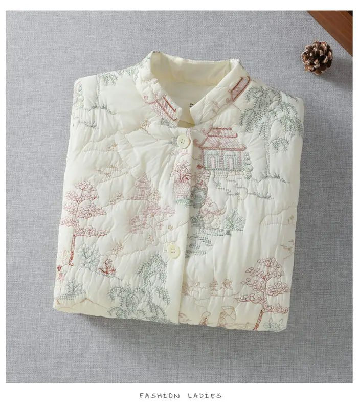 Cotton Coat + Lightweight Soft Embroidered Details + Retro Autumn Winter Collection - SN Wigs & More