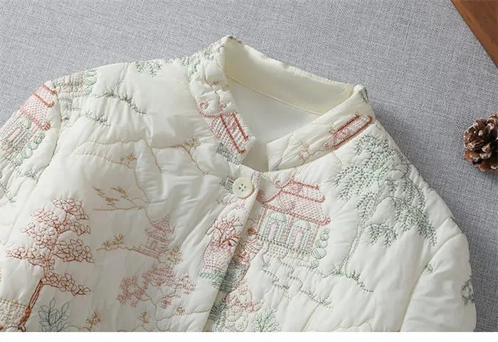 Cotton Coat + Lightweight Soft Embroidered Details + Retro Autumn Winter Collection - SN Wigs & More