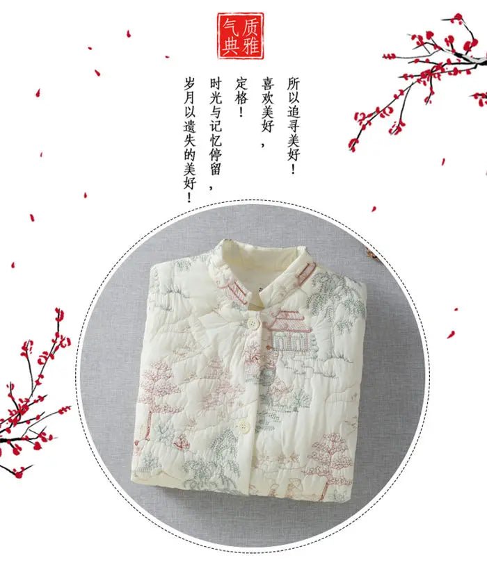 Cotton Coat + Lightweight Soft Embroidered Details + Retro Autumn Winter Collection - SN Wigs & More