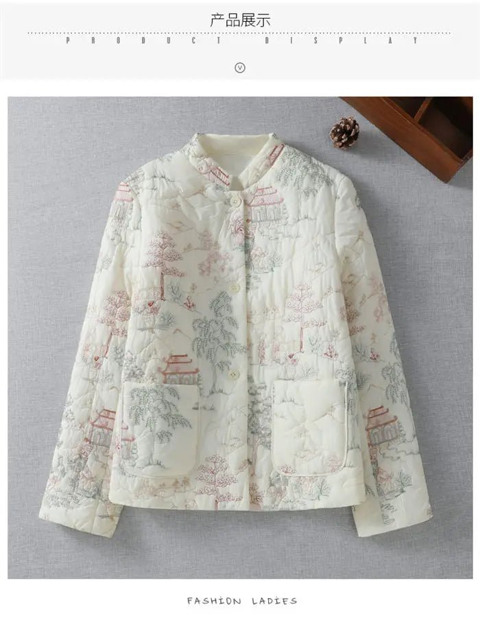 Cotton Coat + Lightweight Soft Embroidered Details + Retro Autumn Winter Collection - SN Wigs & More