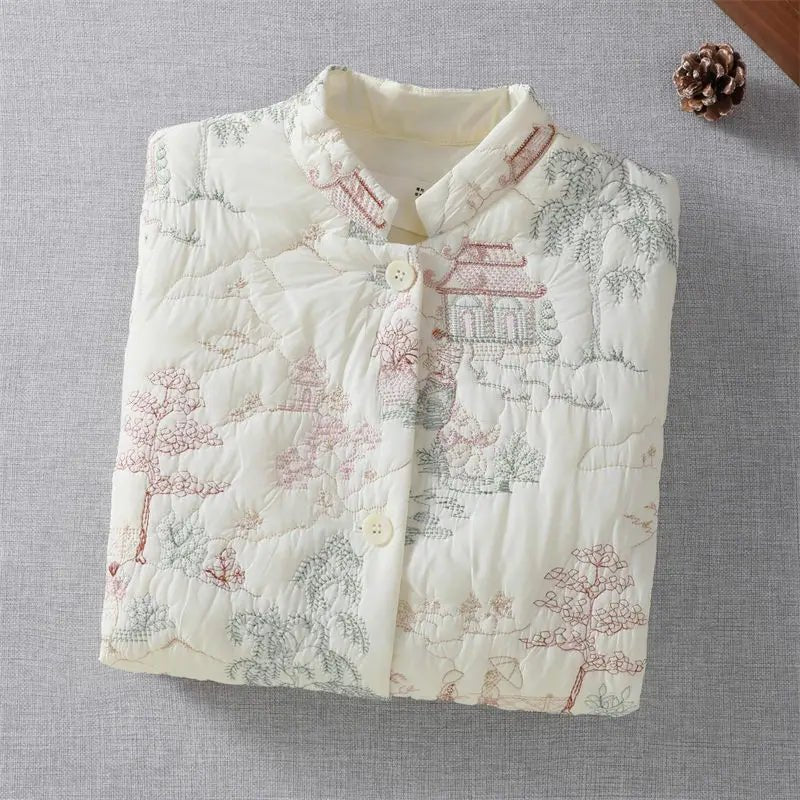 Cotton Coat + Lightweight Soft Embroidered Details + Retro Autumn Winter Collection - SN Wigs & More