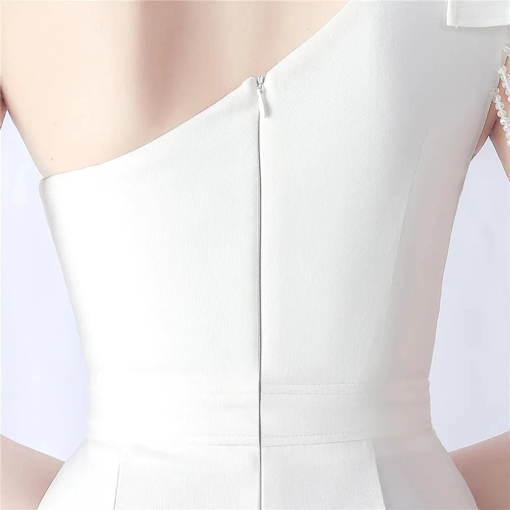 Craft Flower And Beaded Craft New Foreign Trade 2024 High-end Evening Dress