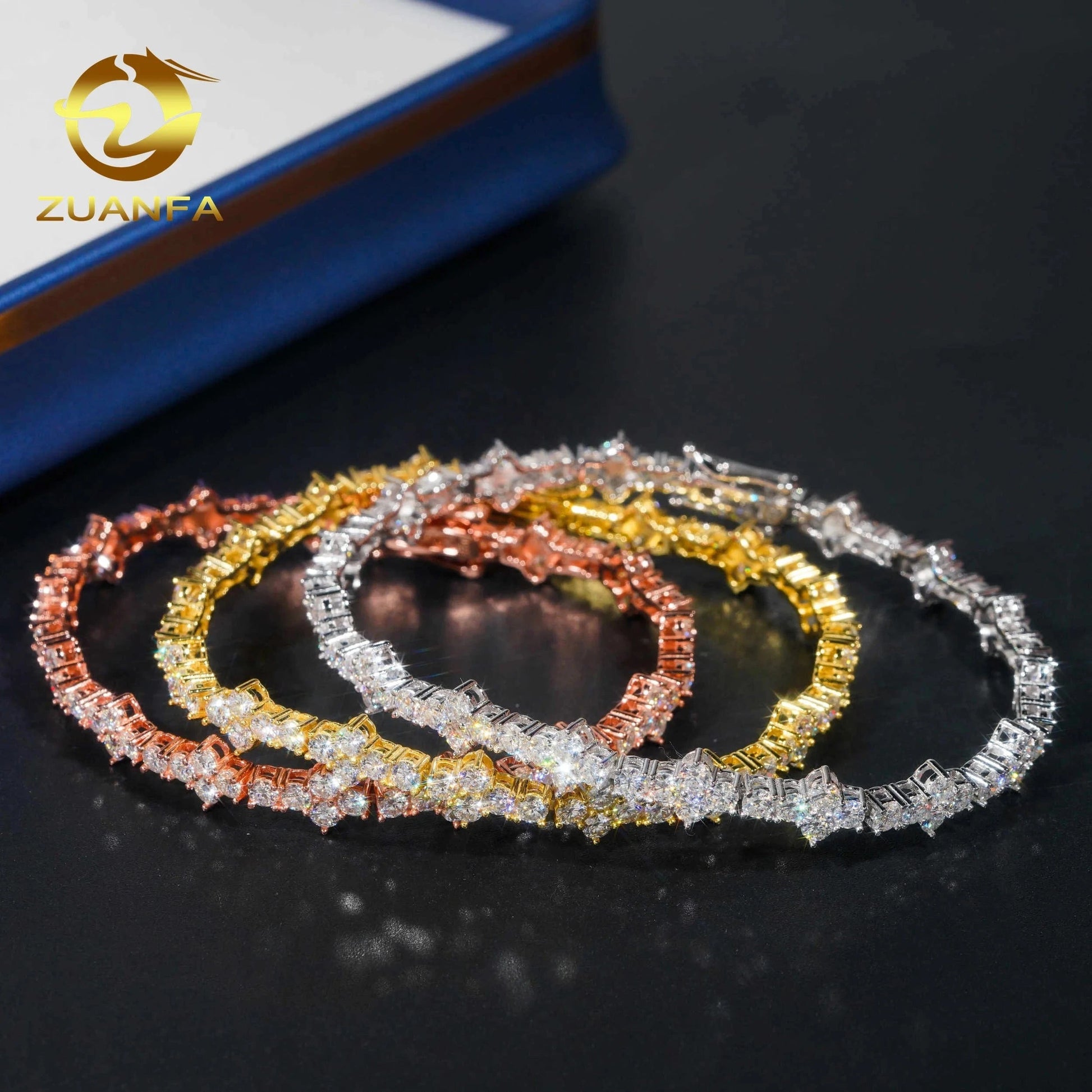Cross Moissanite Bracelet 925 Sterling Silver VVS Moissanite Diamond Iced Out Tennis Cuban Chain Necklace Wholesale Fine Jewelry