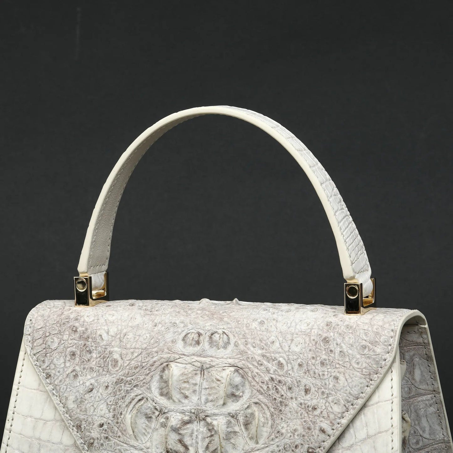 Crossbody Bag Genuine Crocodile Leather Texture Elegant Everyday Timeless Classic Style - SN Wigs & More