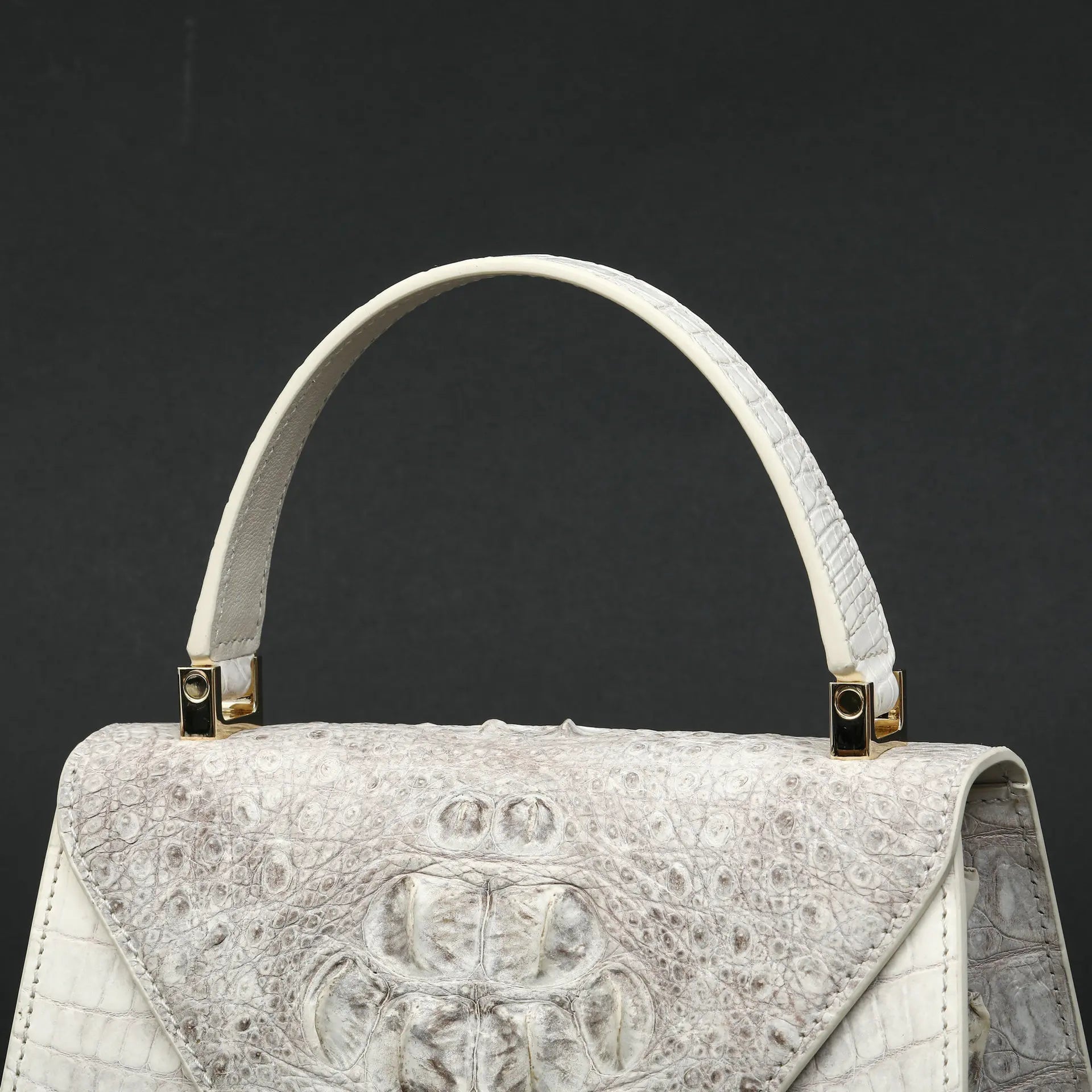 Crossbody Bag Genuine Crocodile Leather Texture Elegant Everyday Timeless Classic Style - SN Wigs & More