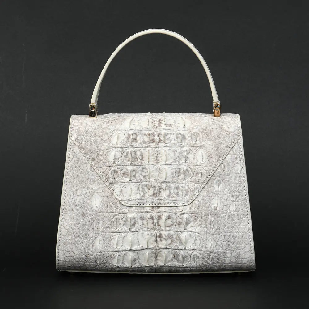 Crossbody Bag Genuine Crocodile Leather Texture Elegant Everyday Timeless Classic Style - SN Wigs & More