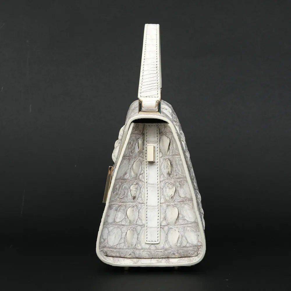 Crossbody Bag Genuine Crocodile Leather Texture Elegant Everyday Timeless Classic Style - SN Wigs & More