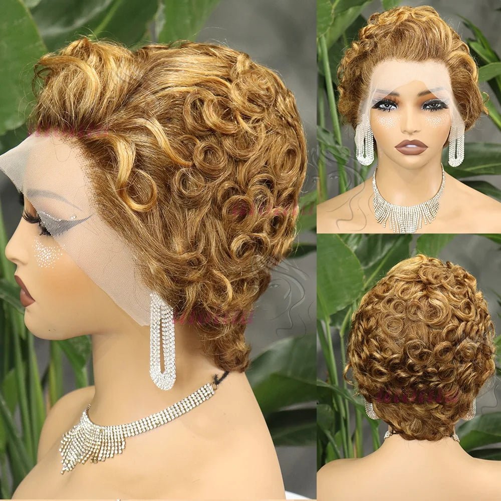 Curly Pixie Bob Wig - SN Wigs & More