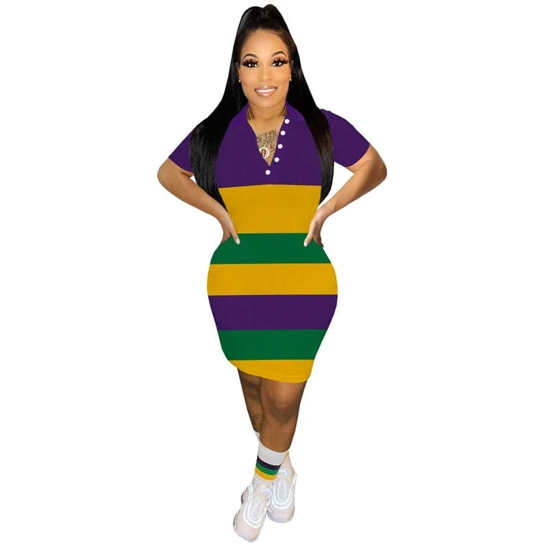 custom 2024 summer new arrivals ladies women casual elegant black and white striped knit short sleeve mini dress for women