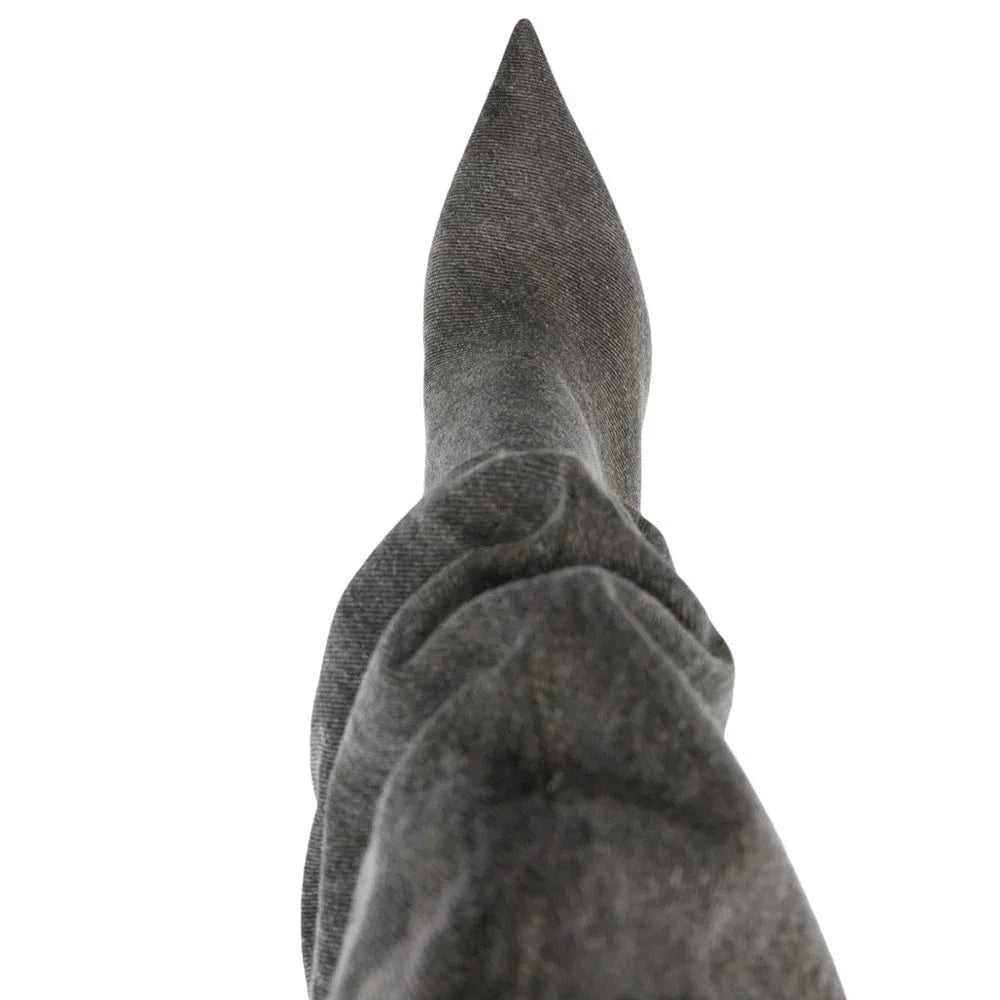 Custom Cowboy Pleated Boots For Women Anti-slipper Women Knee Boots High Heel Ladies Winter Platform Boots Thin Heel Shoes