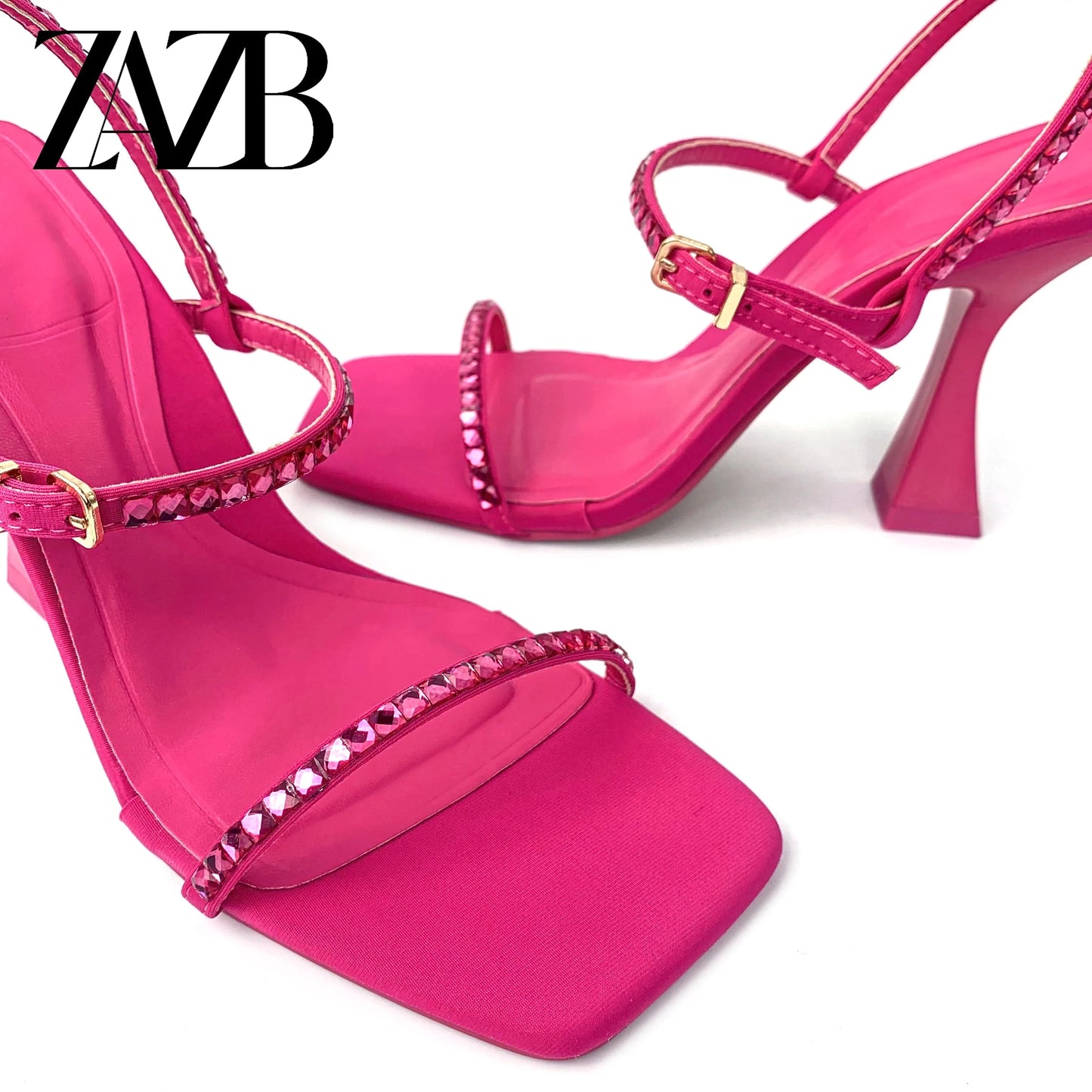 Custom designer shoes sandals for women and ladies high heels luxury slippers femmes summer fashion rhinestone famous brands