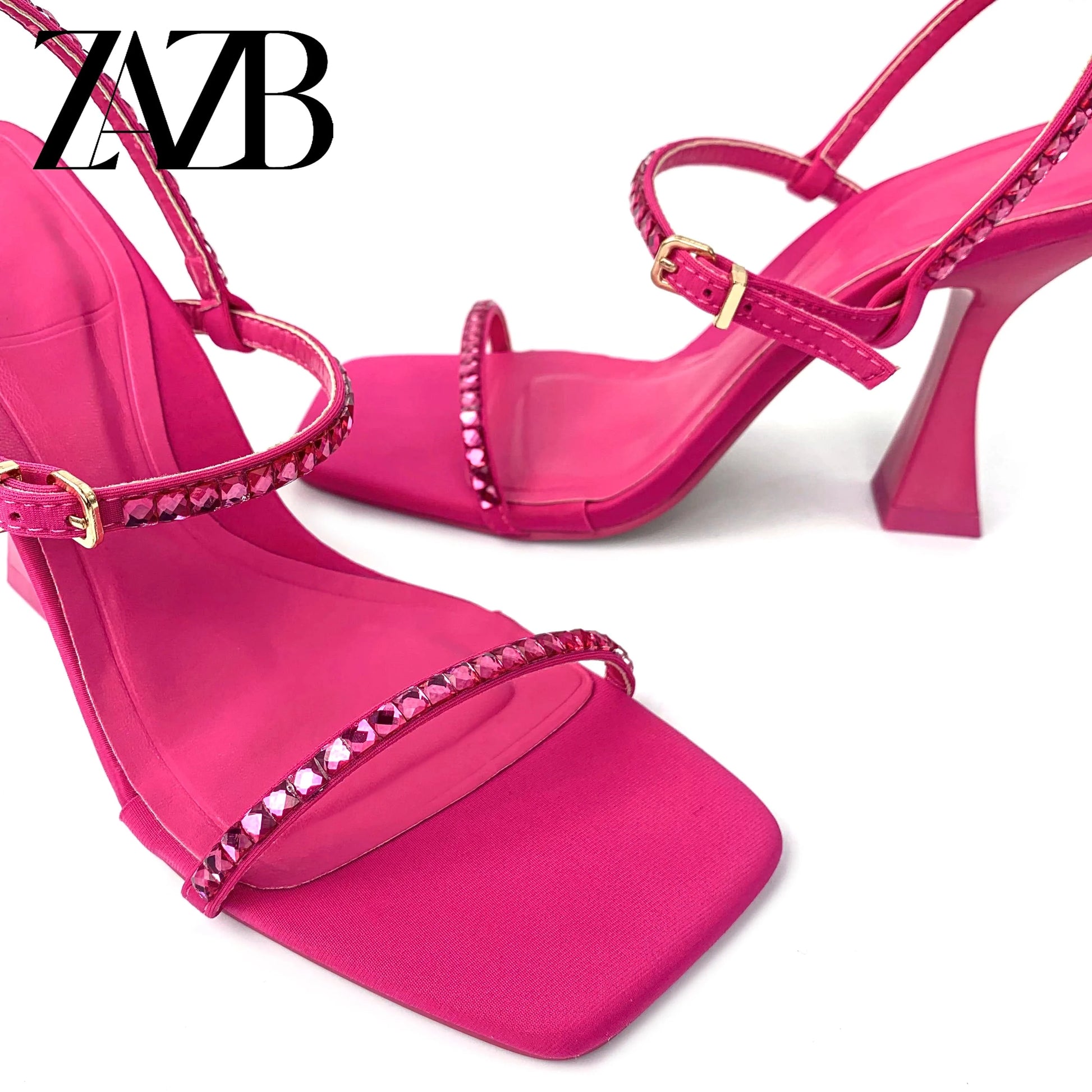 Custom designer shoes sandals for women and ladies high heels luxury slippers femmes summer fashion rhinestone famous brands