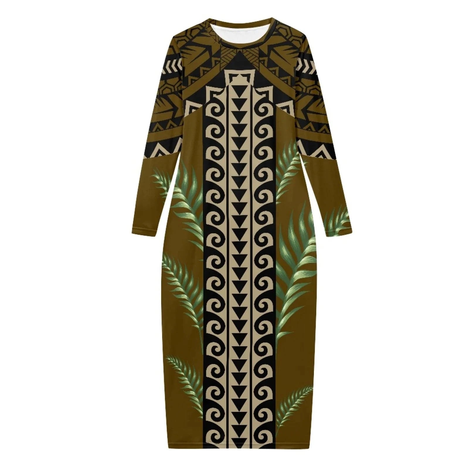 Custom Dresses for Women 2024 Round Neck Spring Summer Bodycon Long Sleeve Simple Casual Slim Fit Women's Clothing Dress Party