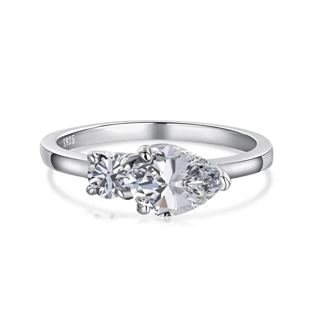 Custom Flower Shape Cz Cubic Zirconia Jewelry Ruby 925 Sterling Silver Ring Engagement Wedding Eternity Band Rings For Women